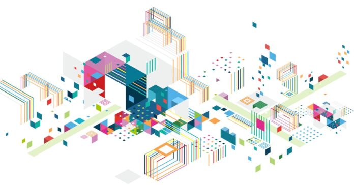 und Stadtkonzept mit farbenfroher Grafik Quelle: Jumpee to do